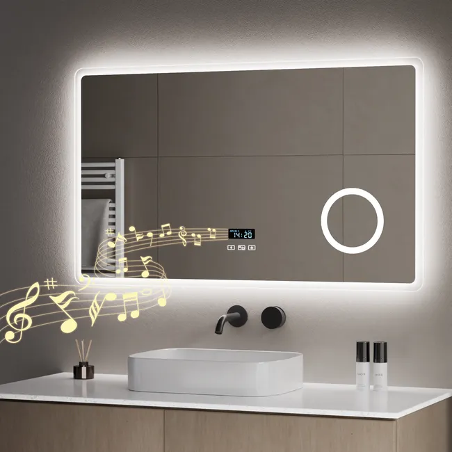 Miroir intelligent salle de bain rectangulaire